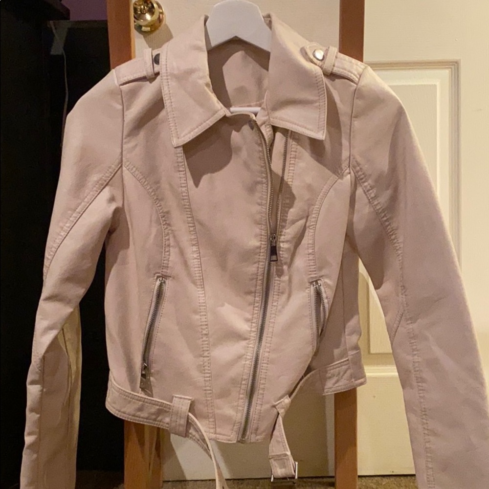faux leather jacket